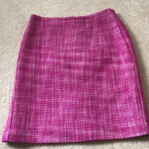 Talbots Pink Tweed Pencil Skirt